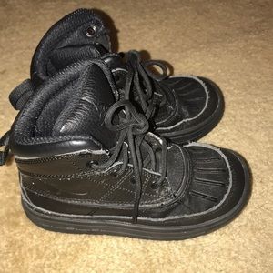 Black nike boots size 11c lots of life left